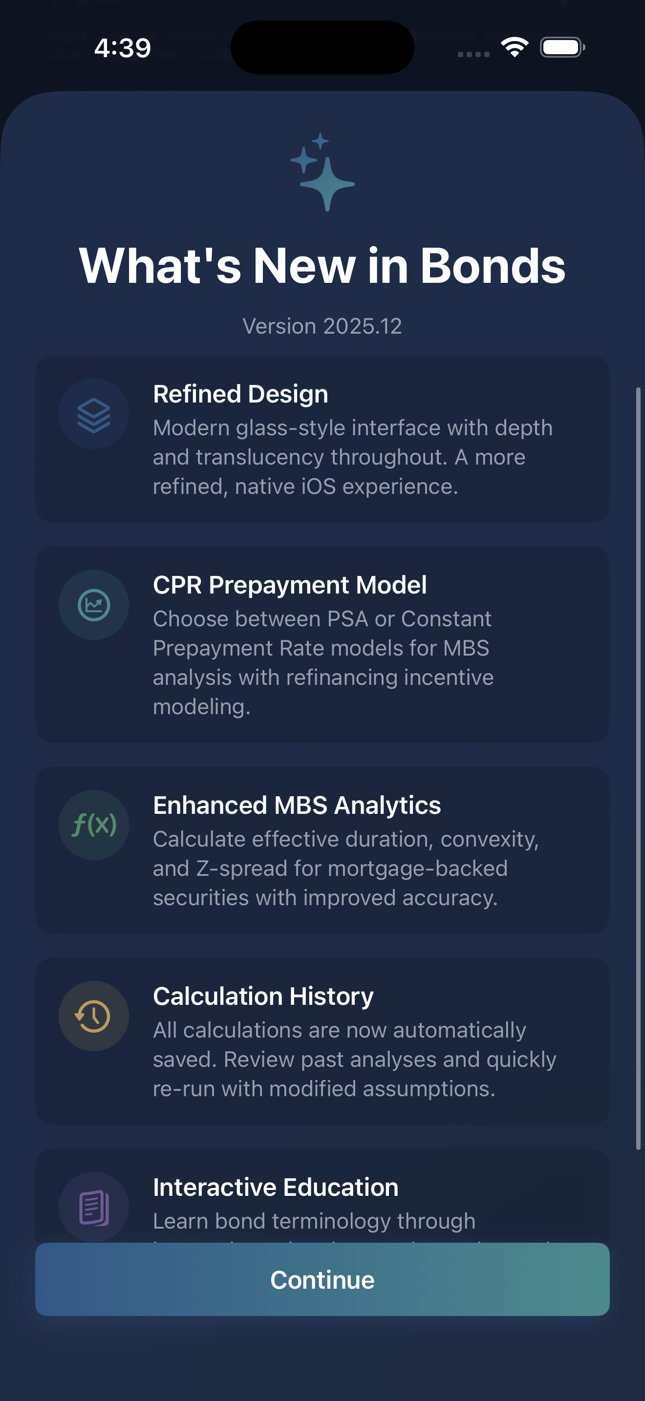 What's New in Bonds version 2025.12